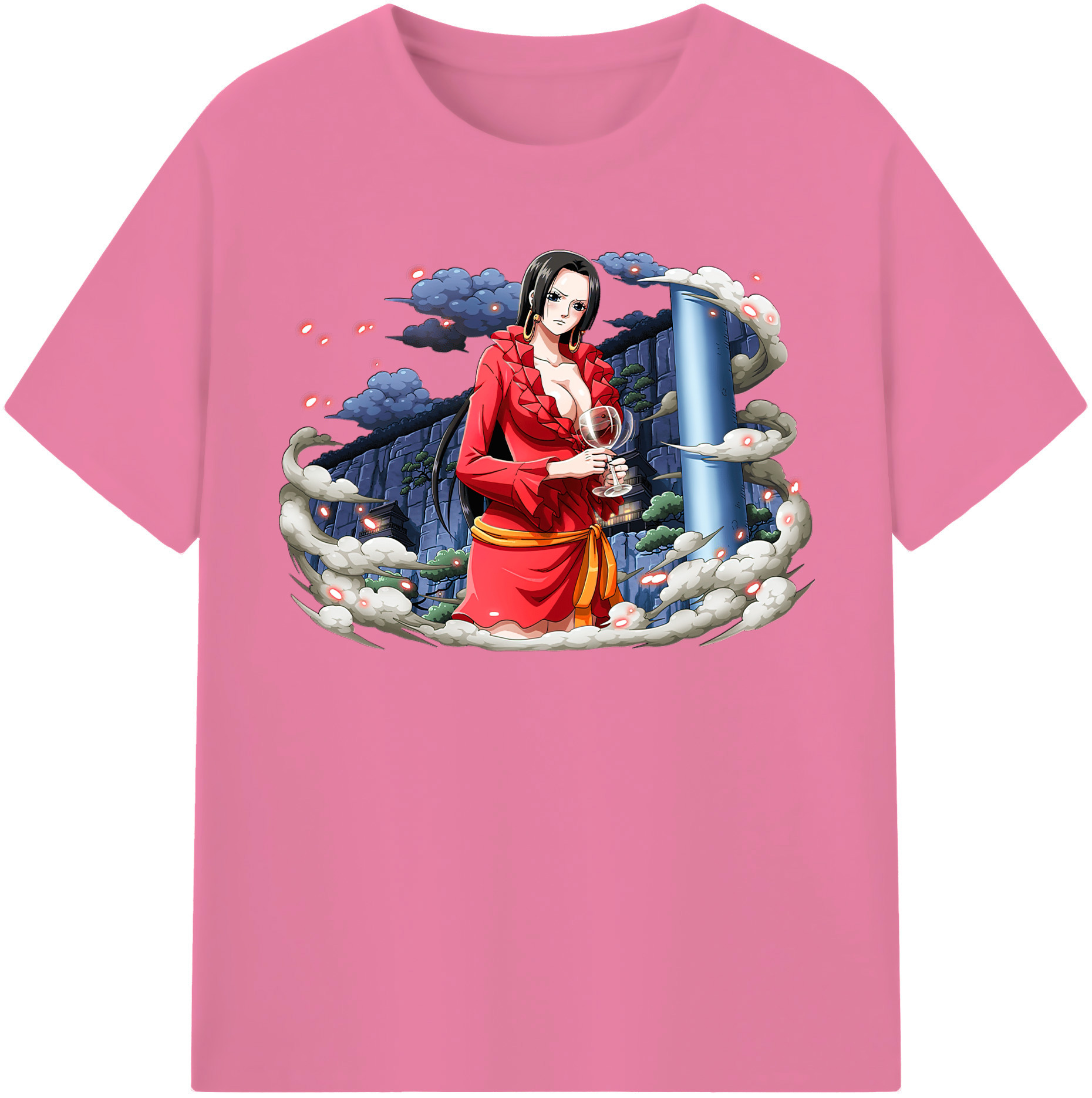 ワンピース ボア・ハンコック ONE PIECE Boa·Hancock 綿100％半袖Tシャツ（フロントプリント）